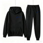 Women's Fashion Printed Autumn and Winter 2-Piece Sportswear Hooded Pullover Pants Sports Suit