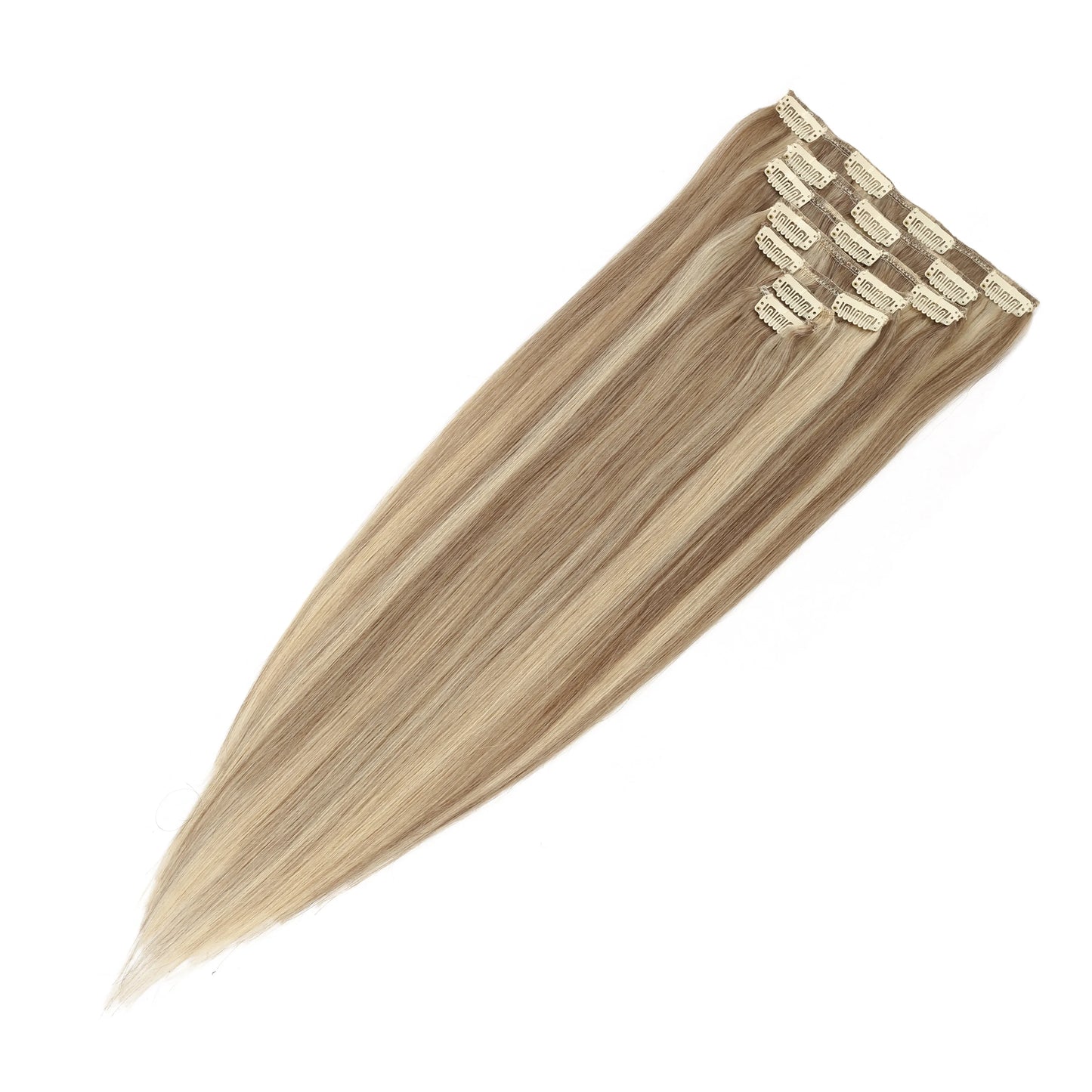 Clip in Human Hair Real Natural  Hair Extension Double Weft Full Head 7PCS Clip Ins For Add Volume Shipping from US