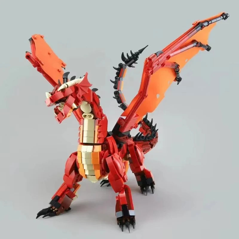 3745pcs Dungeons & Dragons 21348 Red Dragon Legend Model Building Block Set Assembly Toy Children's Birthday Gift