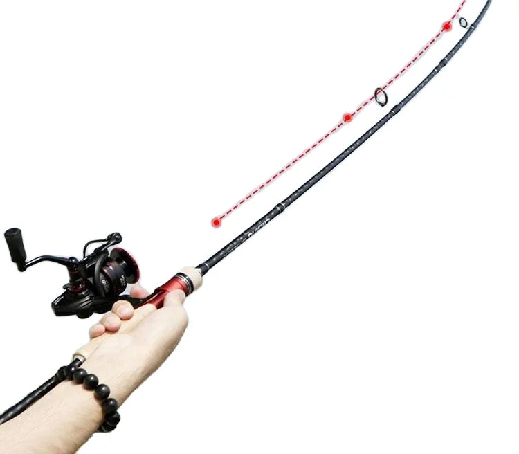 Rod Fishing 2 Sections Inshore Freshwater Trout Surf Bait Casting Rod Pole Carbon Fiber Ultra Light Carp Fishing Rod