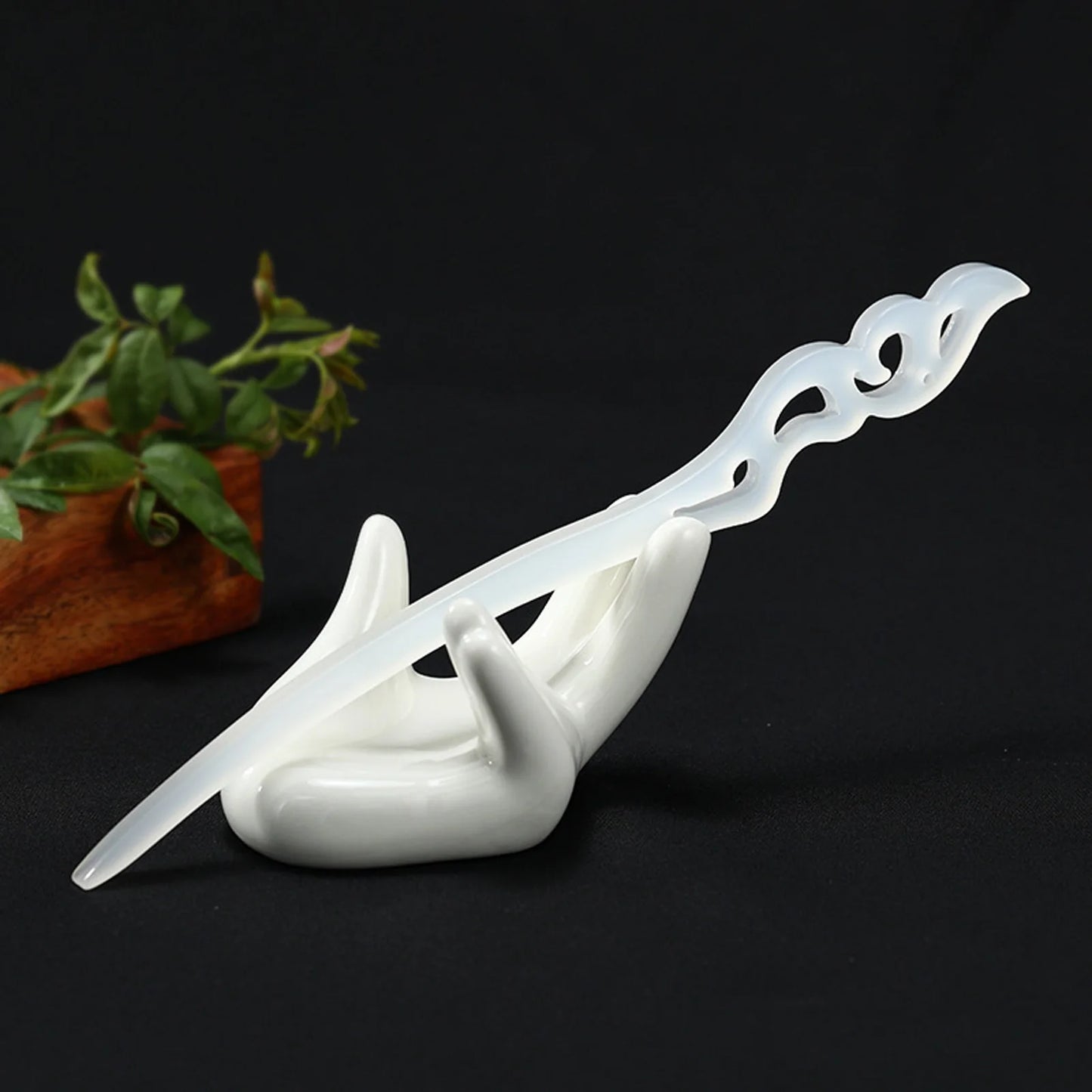 Vintage French Hair Stick Acetate Acid Hair Pin Side Clips Women Girls Ponytail Holder Hair Accessories DIY Retro Hairstyle Tool