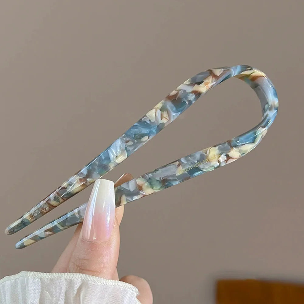 Retro U-shaped hairclip for women elegant temperament ponytail hairpin fashion girls Hair accessories