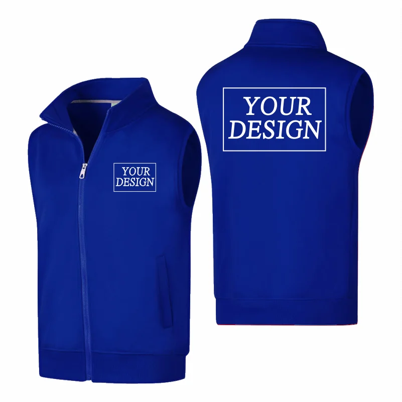 Customized Logo Autumn And Winter Sleeveless Vest For Men And Women Vest Warm Jacket Warm Sleeveless Thick Vest