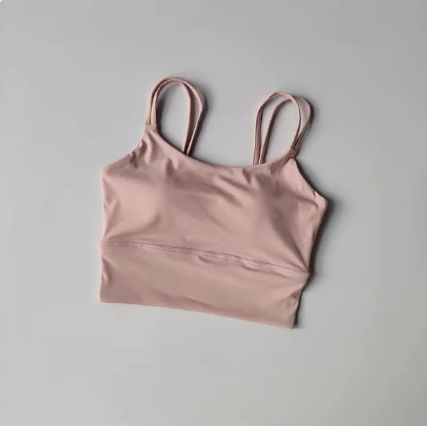 Sports Lingerie Women Beautiful Back Shockproof Running Yoga Suit Vest Sexy Temperament Pilates Training Fitness Bra Summer