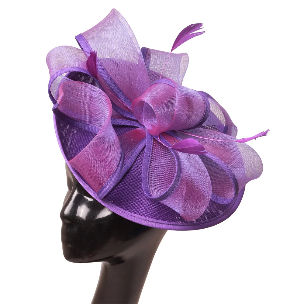 Hot Pink New Fascinator Wedding Women Hat Derby Race Ladies Headpiece Bride Wedding Chic Pillbox Fascinator Hair Accessories