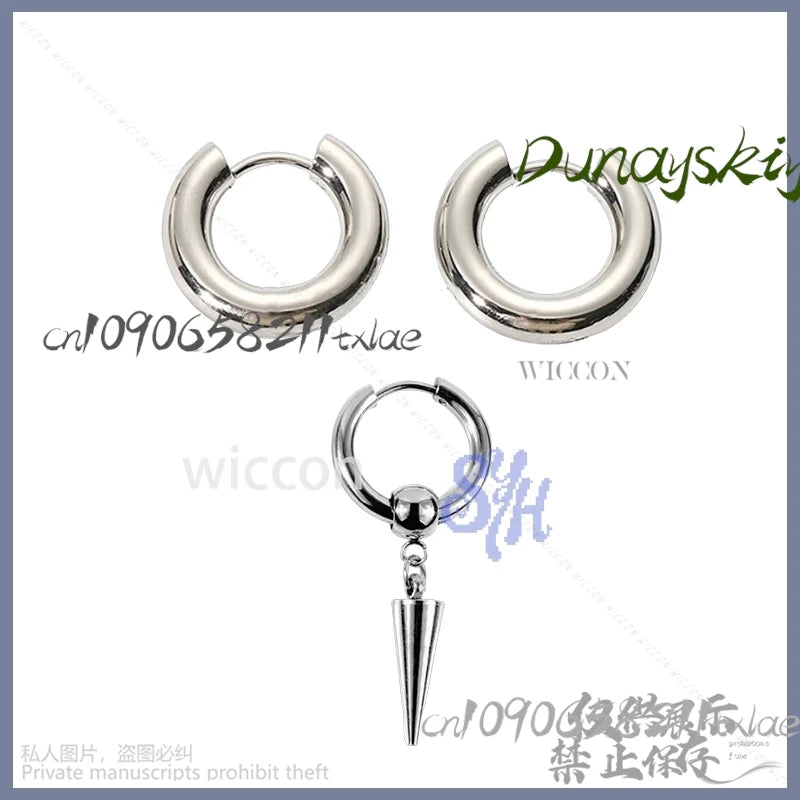 Saja Boy Mystery Huntrix KPop Demon Hunters Cosplay Purple-gray Synthetic Short Straight Hair Wigs Curling Accessories Halloween