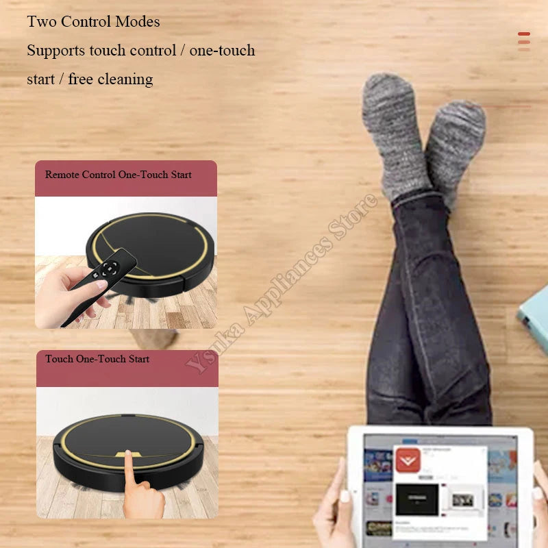 Smart Sweeping, Vacuuming And Mopping All-In-One Robot Vacuum Cleaner Fully Automatic Household Cleaning Appliance