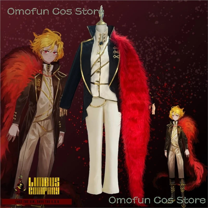 Limbus Company Don Quixote Sancho Unisex Cosplay Costume Wig Spoiler Outfit Cosplay Outfits Clothes Coat Suit Halloween Dres up