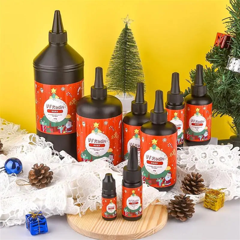 Christmas UV Resin Glue Bonding Welding Party DIY UV Glue Transparent Quick-Drying Epoxy Resin UV Glue DIY Jewelry Making Tools