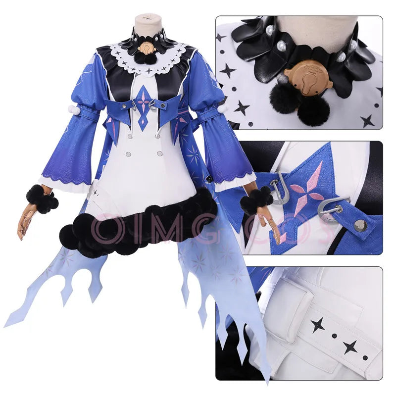 Wuthering Waves ROCCIA Cosplay Costume Carnival Uniform Anime Halloween Costumes Women Game