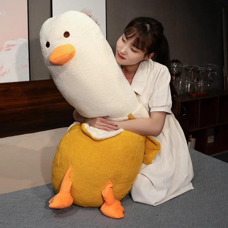 Long Strip Banana Duck Plush Toys Cartoon Cute Peeled Fruit Pillow Children Christmas Birthday Presents Home Decoration Kids