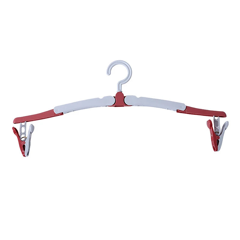 1 Pcs Colorful Travel Hangers Portable Foldable Clothes Hangers Travel Accessories Foldable Baby Clothes Drying Rack