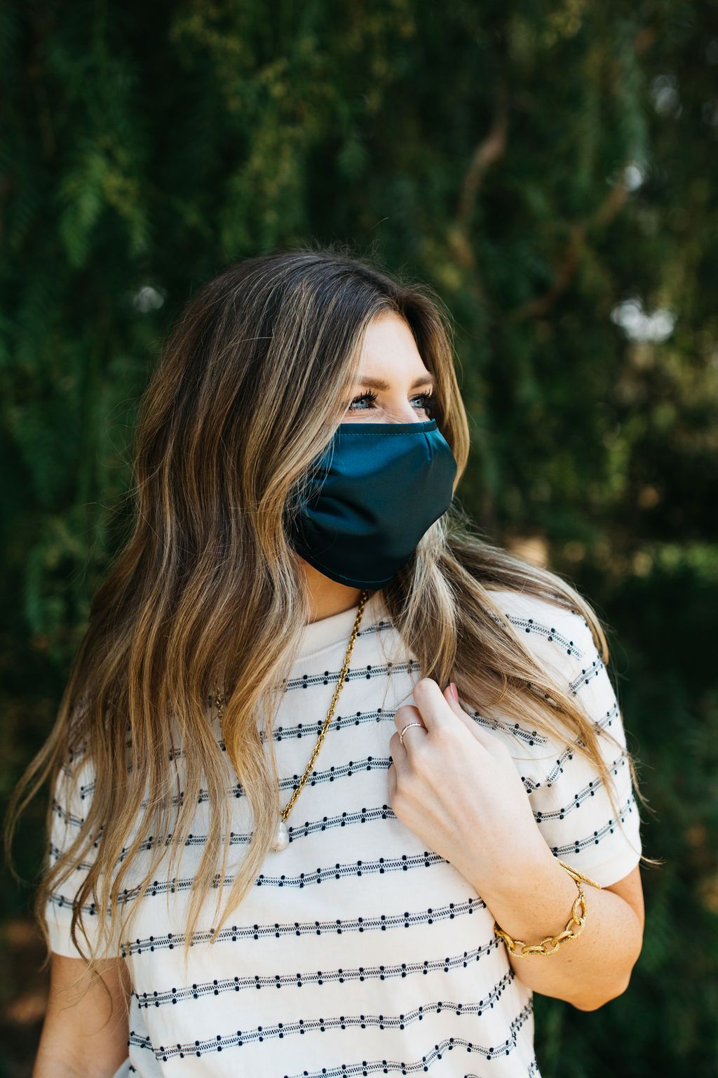 Floral Satin Face Mask