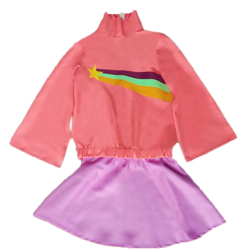 Mabel Pines Cosplay Costume with hair accessory for Halloween and Christmas for Men Women