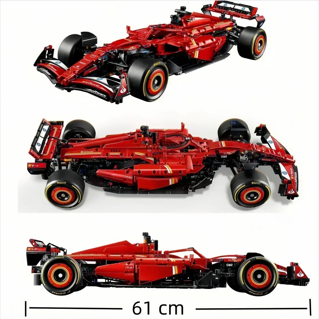 In Stock Technology F1 Racing Series F1 W14 E1 RB20 F1 SF24 F1 Supercar Model MOC Assemble Toy Birthday Gifts