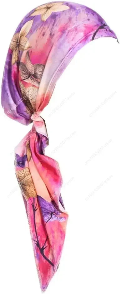 Pre-Tied Bandana Turban Hat Chemo Cancer Headscarf Headwraps Headwear for Women Hair Cover Hat