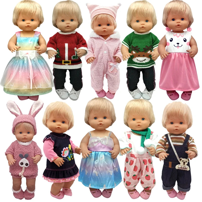 40cm Baby Doll Boy Clothes Grey Rompers Sock Hat For 38 Cm Nenuco Doll Clothing Ropa Y Su Hermanita Toys Wears