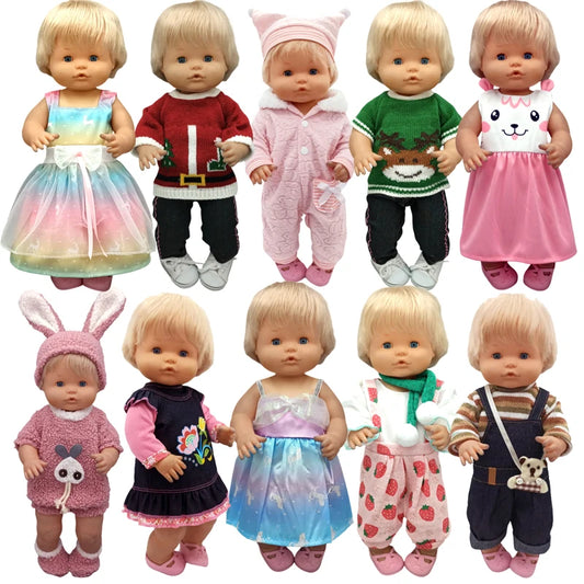 40cm Baby Doll Boy Clothes Grey Rompers Sock Hat For 38 Cm Nenuco Doll Clothing Ropa Y Su Hermanita Toys Wears