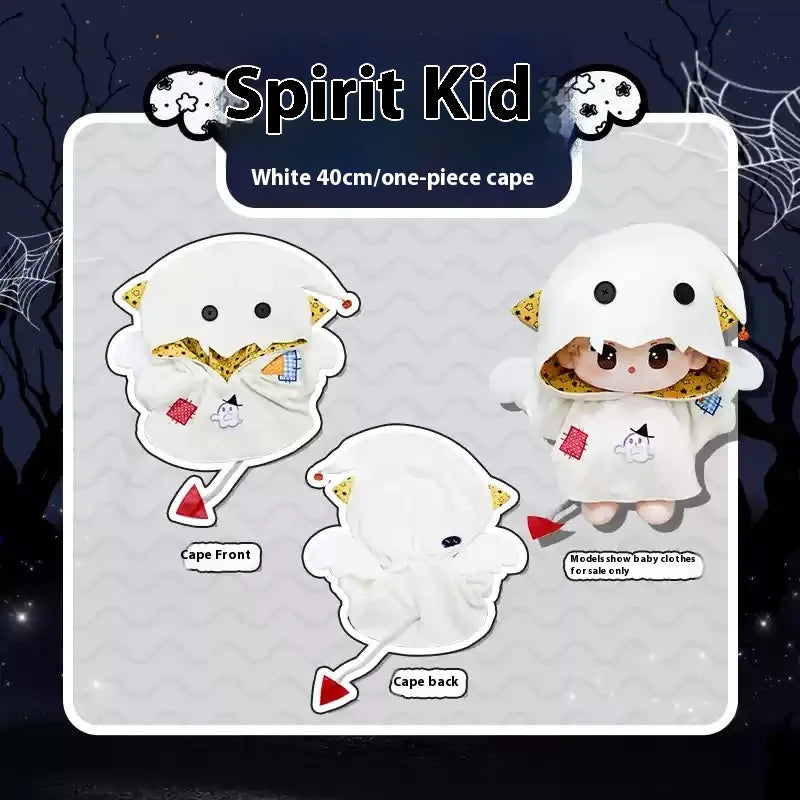 Only Clothes Original Ghost Ghost Cotton Doll Dress 10/15/40cm Doll No Attribute Cute Fashion Clothes Halloween Hoodie