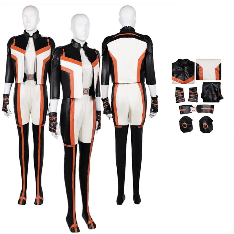 Hawkgirl Cosplay Costume Shiera Fantasia Sanders Jumpsuit Adult Women Coat Gloves Belt Outfits Halloween Carnival Party Suit