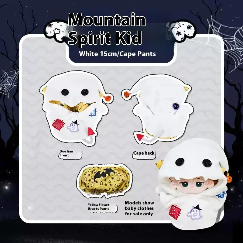 Only Clothes Original Ghost Ghost Cotton Doll Dress 10/15/40cm Doll No Attribute Cute Fashion Clothes Halloween Hoodie