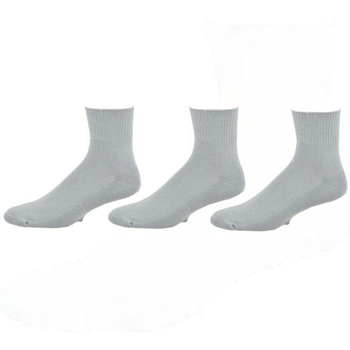 Men's Cotton Ankle Cushioned 3 Pair Pack Socks for Men - Non-Binding