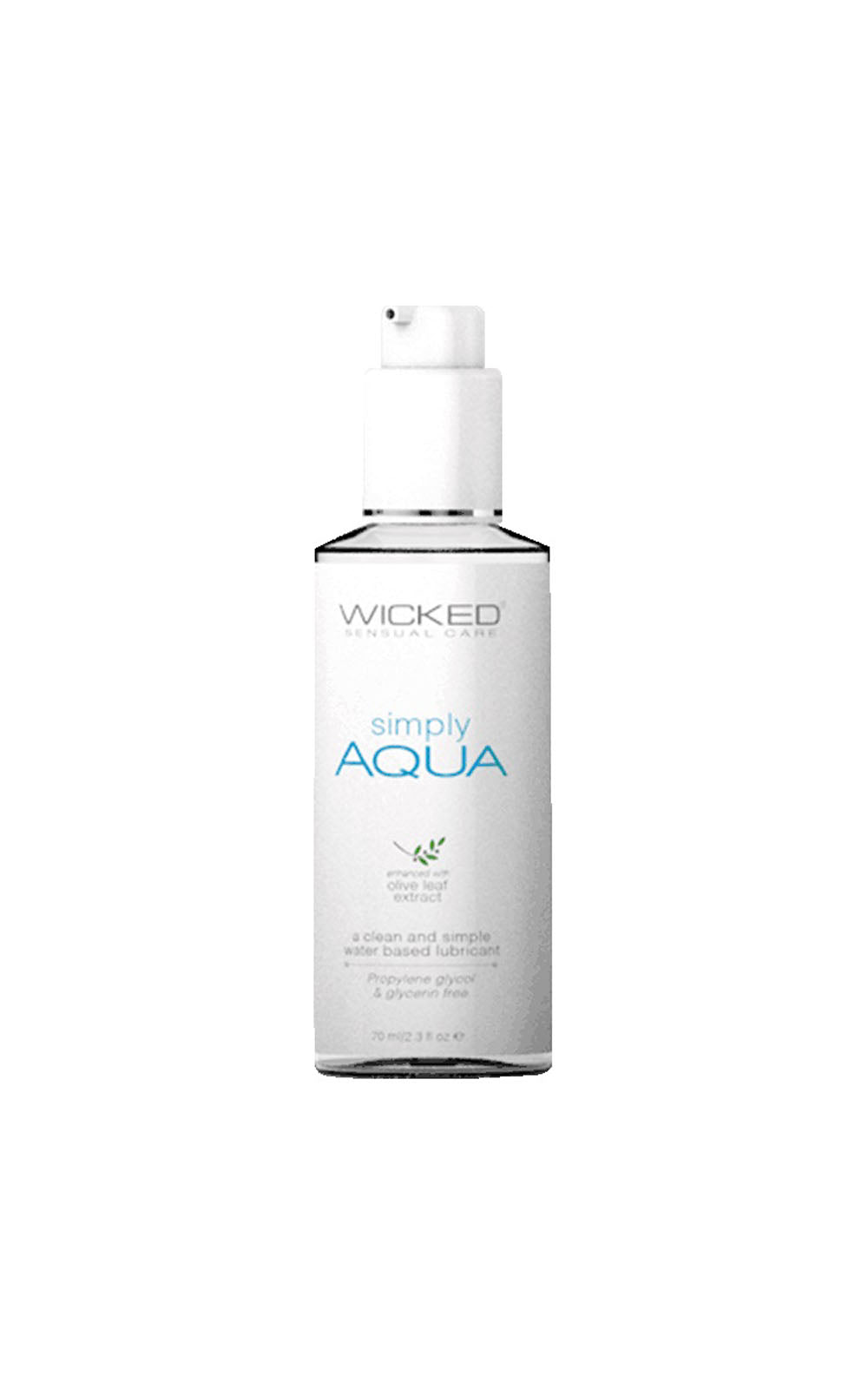 Simply Aqua Fragrance Free Lube 2.3oz 70ml
