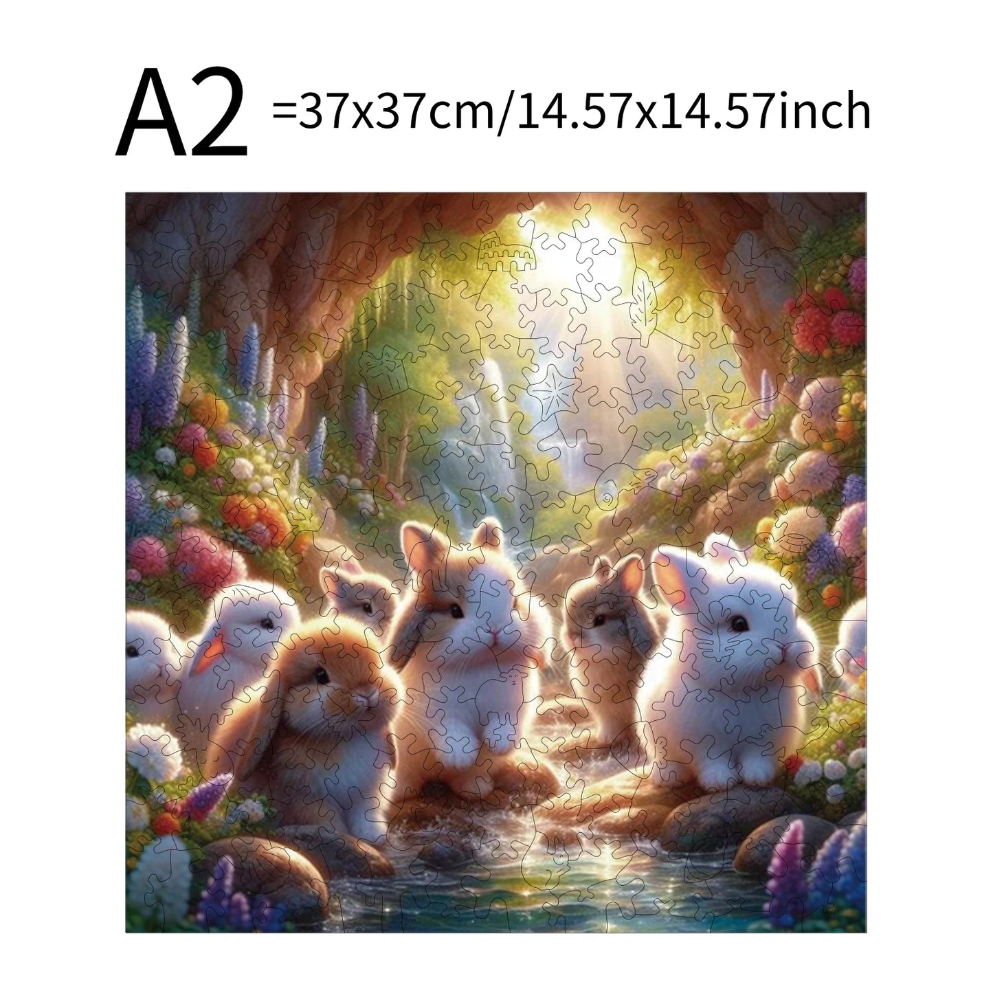 Little Bunny Beauty Animal Puzzles High Quality Jigsaw Puzzle Wooden Puzzle Best Christmas Gift