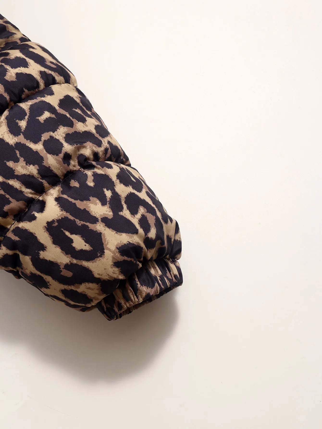 New autumn and winter fleece thickened wool lining cloth leopard print cloth for boys and girls cute baby hooded cotton clothes