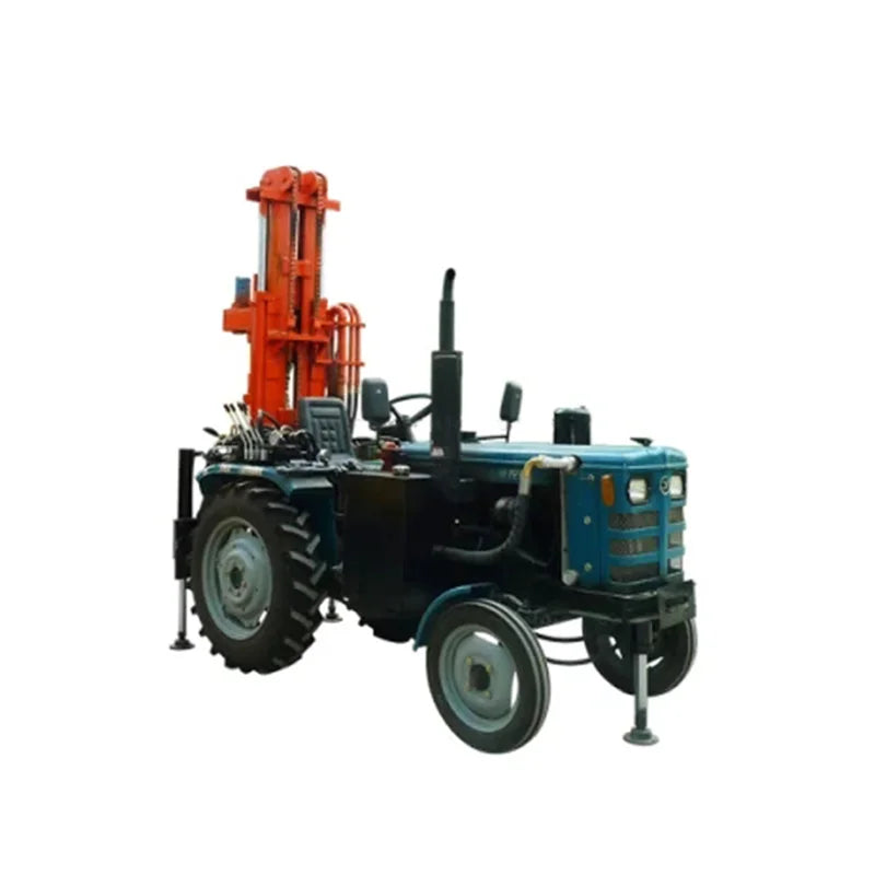 Drill 100M 150M Water Well Machine Mounted On 4X4 Drilling Rig Tractor
