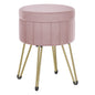 SONGMICS Vanity Stool Chair Velvet Makeup Stool With 4 Metal Legs For Room Living Room Bedroom Small Ottoman Stool With Storage