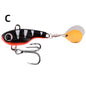 1Pc 5g 8g 11g 14g 17g 20g Spinner Bait Metal VIB Fishing Lure Rotating Tail Vibration Sequins Wobbler Trolling Bait Fishing