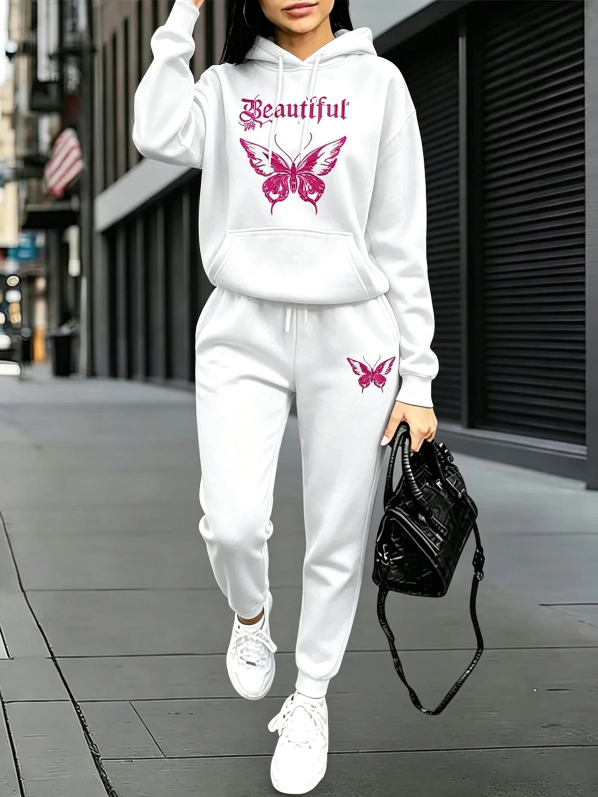2026 Fashion Tracksuit for Women Autumn Winter Daily Casual Sports Jogger Sets Hoodies + Sweatpants Home Outdoor Comfort Outfits