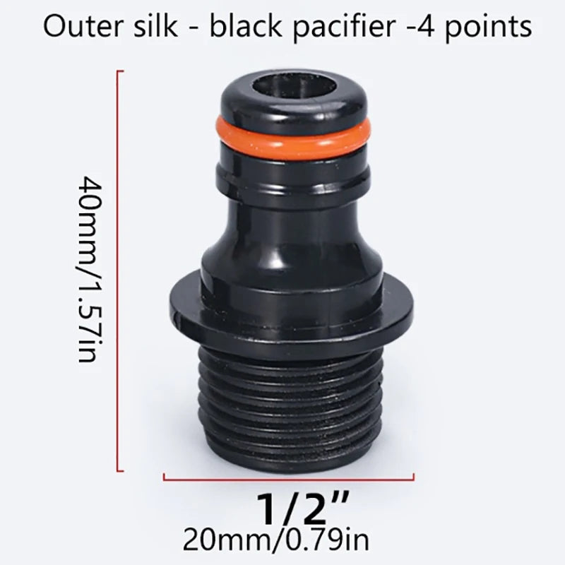 1 PC Pacifier Quick Connector Garden Hose Quick Connector Irrigation Water Connector