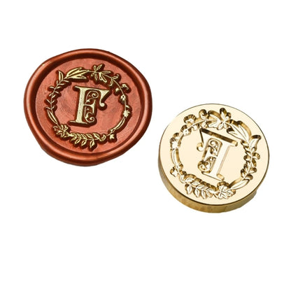 Y1UB Sealing Wax Stamp Letter Series Wax Seal Stamp for Christmas Card Decorations