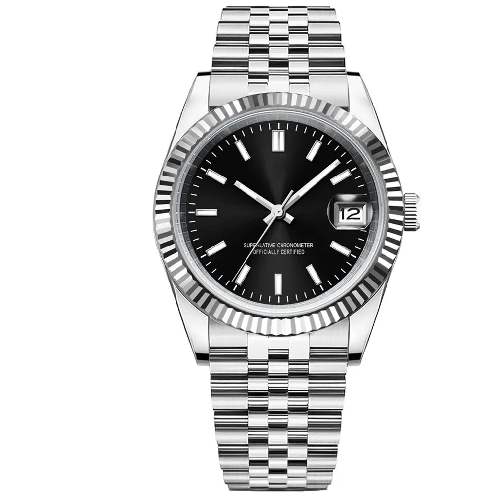 36/39mmCustom Logo  Watches Men's Luxury Automatic Mechanical Wristwatch Sapphire Glass Stainless Steel Waterproof Watch