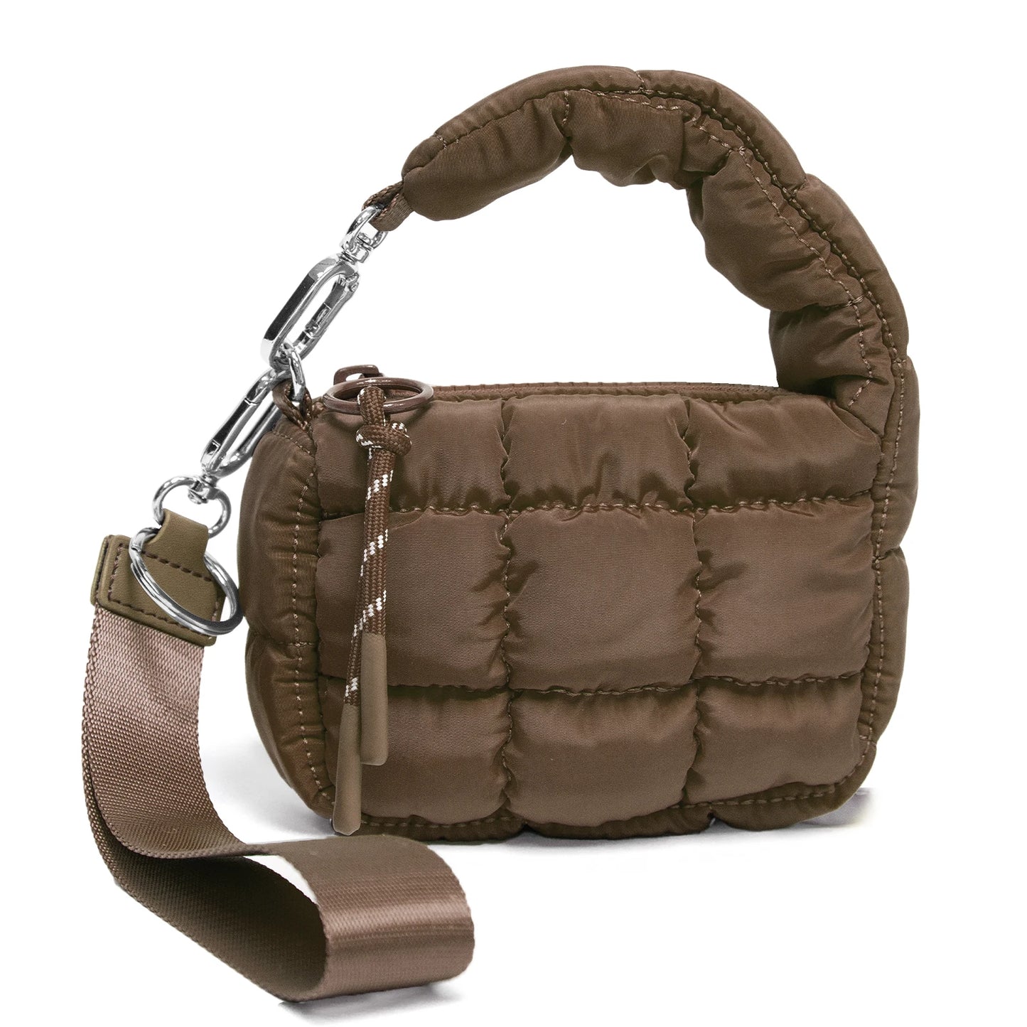 Mini Lipstick Bag Quilted Coin Bag Same as Free people Cosmetic Bag Cute Puffer Handbags Makeup Pouch Christmas Gift for Women