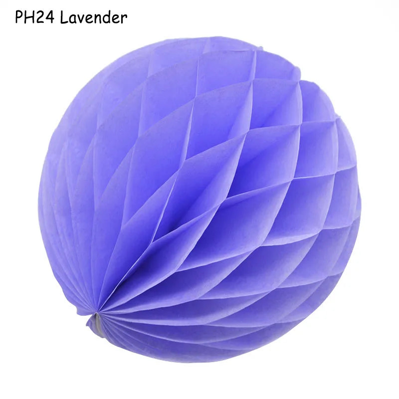 5pcs/lot 10/15cm Decorative Paper Honeycomb Ball Pastel Flower Wedding Kid Birthday Party Decoration Baby Shower Supplies8Z