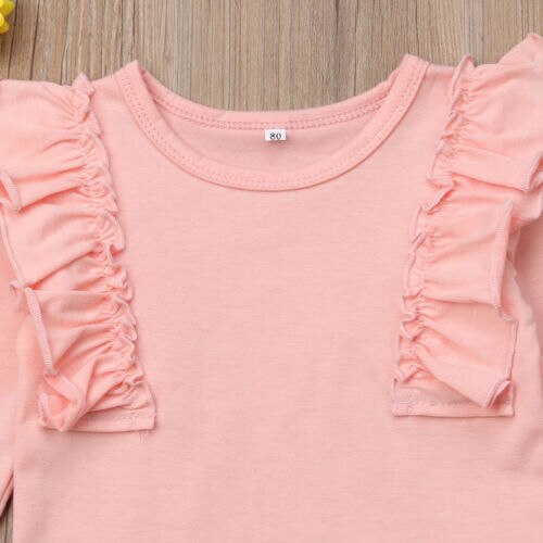 2Pcs Newborn Toddler Infant Kid Baby Girl Clothes