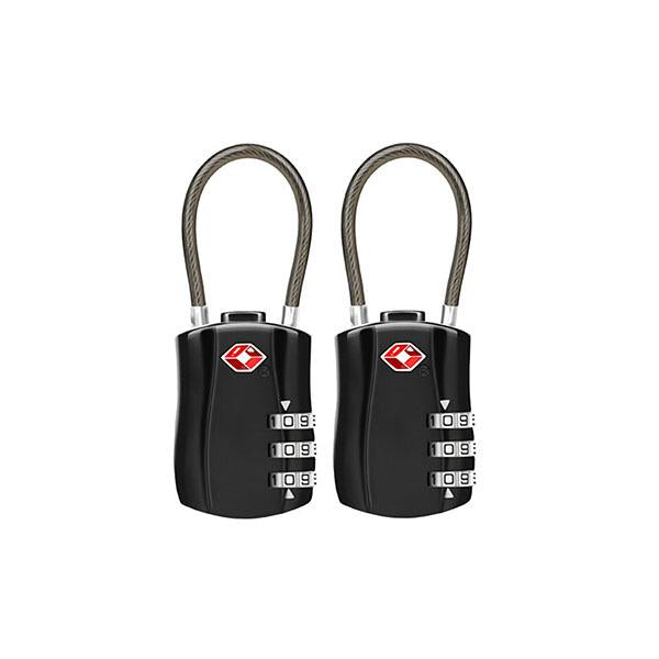 2X Tsa Approved 3 Digit Combination Cable Luggage Security Locks