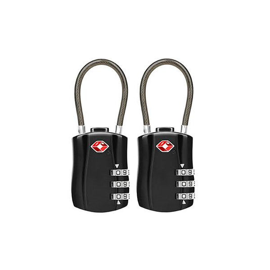 2X Tsa Approved 3 Digit Combination Cable Luggage Security Locks