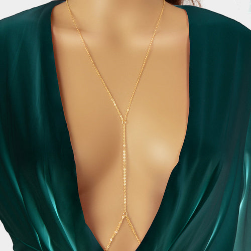Sexy Layered Body Chain Gold Body Belly Chain Beach Party Body Jewelry