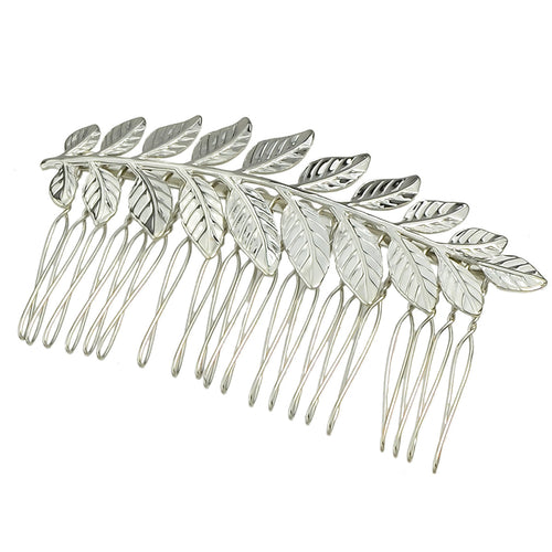 Costume Hair Accessories Gold Silver Leaf Hair Comb Hair Clips Girls