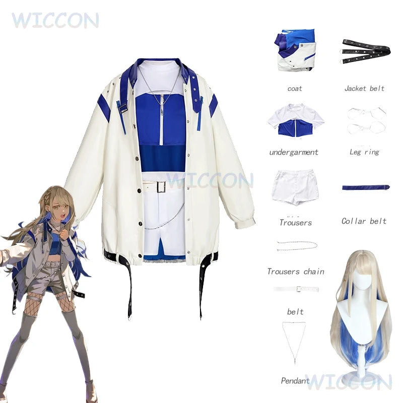 Project Sekai Colorful Stage ULTRA C Kohane An Akito Toya Cosplay Costume Wig Cover Rekka Outfit VBS Uniforms Team Rolpleay Suit