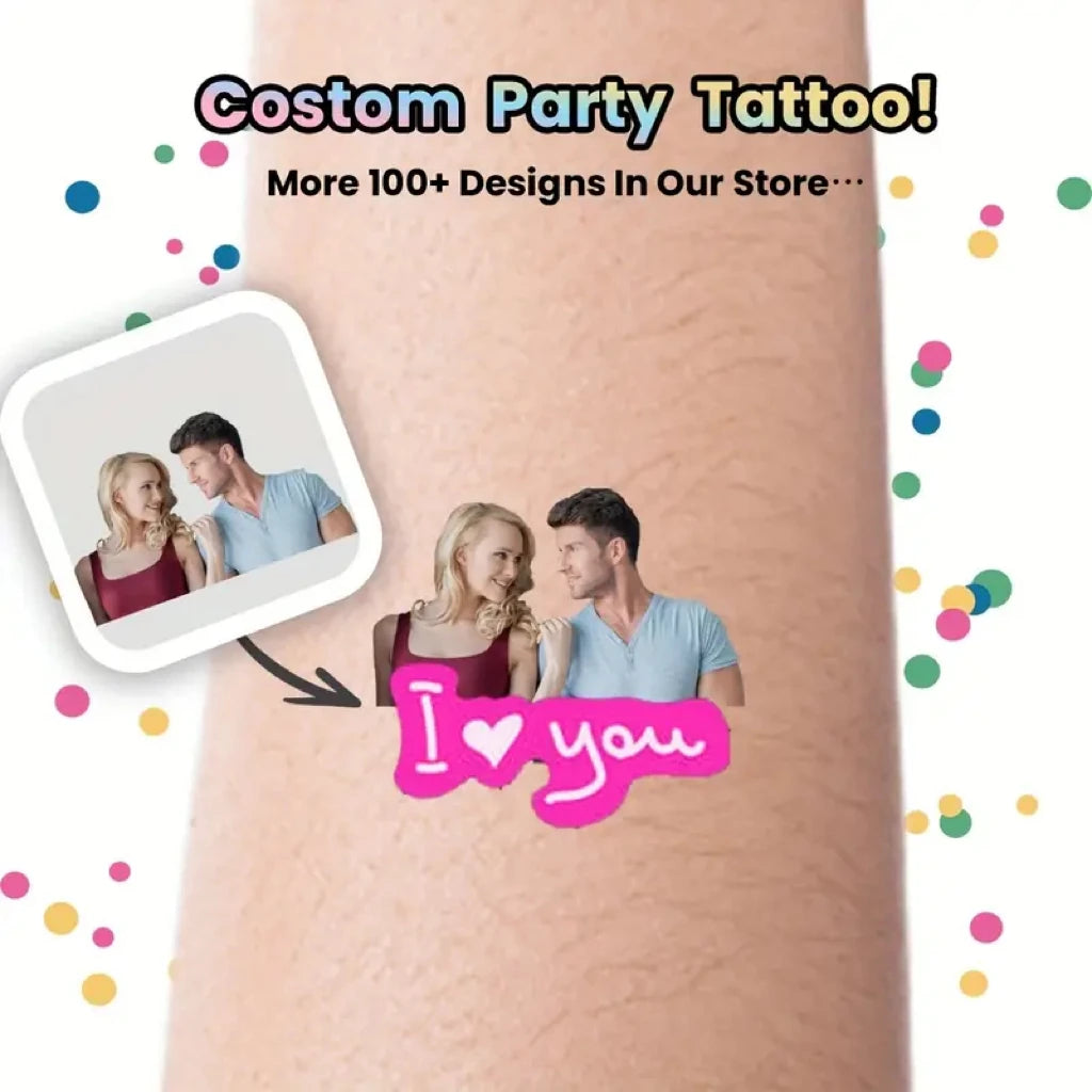 40PCS Customizable wedding temporary tattoo sticker personalized couple lover Proposal Bride groom decoration dressing up marrym