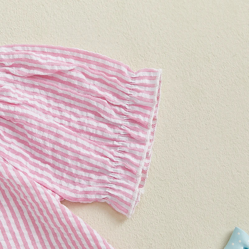 Toddler Girl Sleeveless Floral Print Ruffle Hem Dress Summer Casual A-Line Dress with Bow Detail and Embroidery