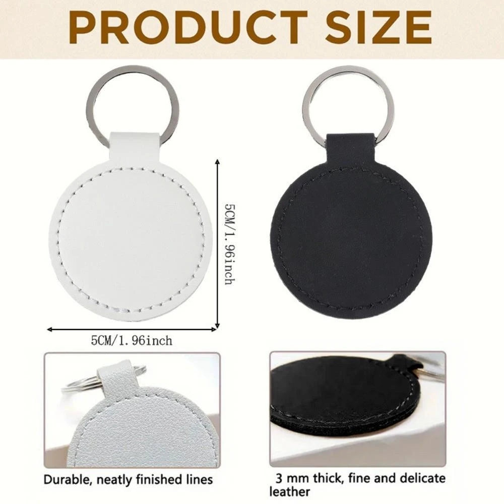 Super Atsem Maitre Maitresse Print Keychain Leather Circle Keyring Teacher Life Key Chain Teacher's Day Thanks Gift for Teacher