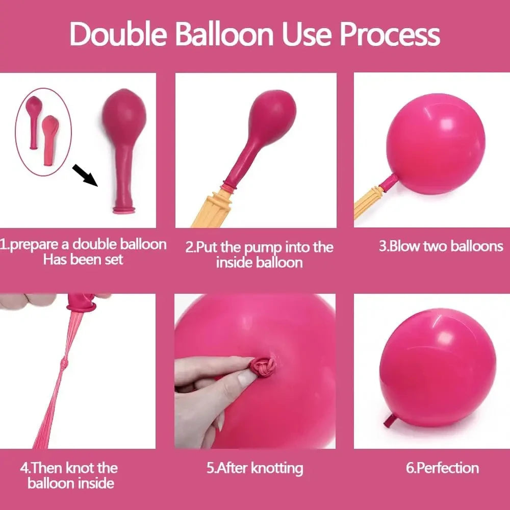 111pcs Pink Barbie Princess Party Balloon Arch Kit Princess Makeup Party Girl Princess Birthday Baby Shower Gender Reveal Decor