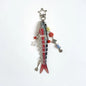 Fish Bait Keychain with Charm Y2K Fishing Keychain Bag Charm Gift for Father Unique Fish Lure Accessory