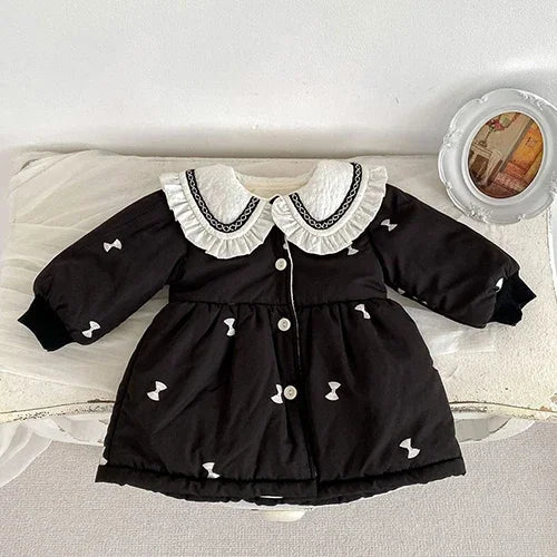 2024 New Winter Children Thick Warm Clothes Toddler Baby Girl Jacket Thicken Warm Cardigan Coat Newborn Baby Girls Thick Coat
